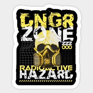 Danger Zone Radioactive Hazard Sticker